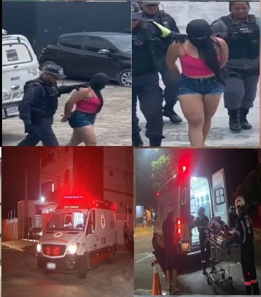 Woman her husband on honeymoon