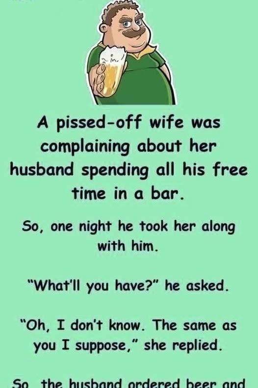 A pissed-off wife was complaini