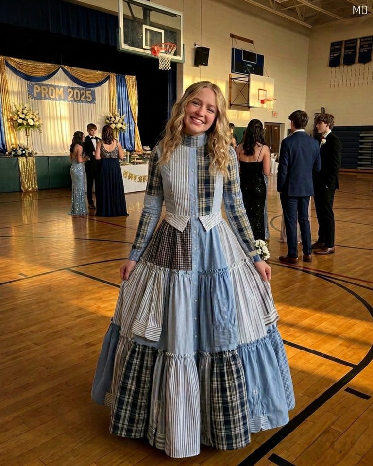 I Made My Prom Dress From My Dad’s Shirts t