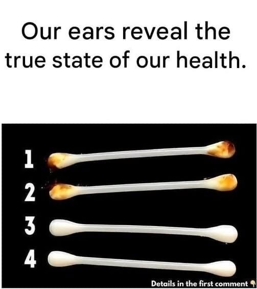 Our ears reveal our true state o