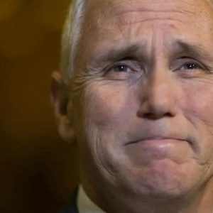Mike Pence with tears in their eyes m