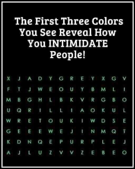 Color test: First color you see can say a lot about you