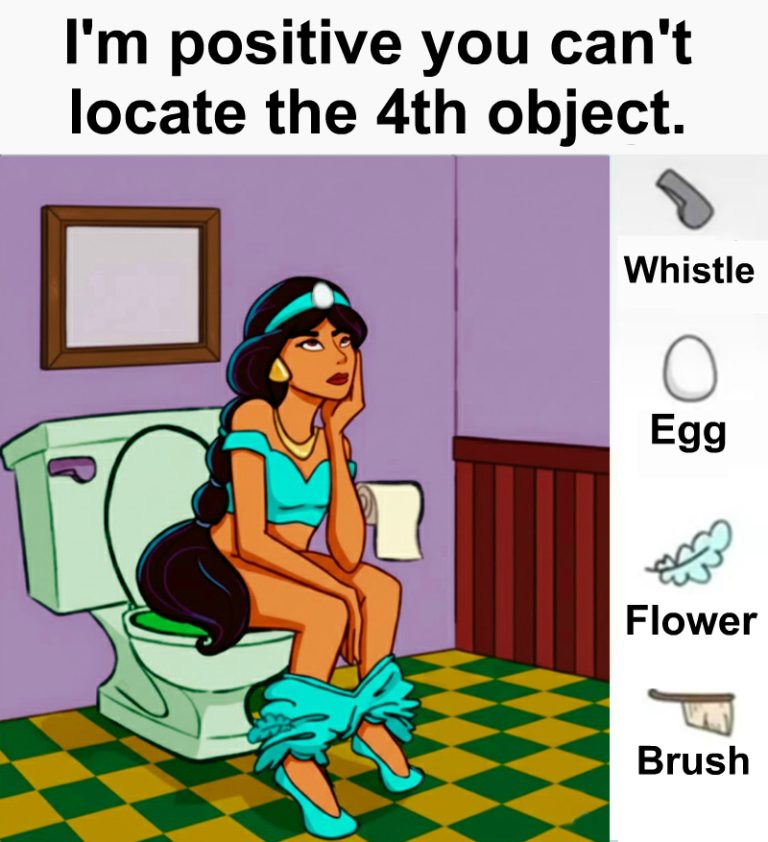 Find the whistle, the egg, the flo