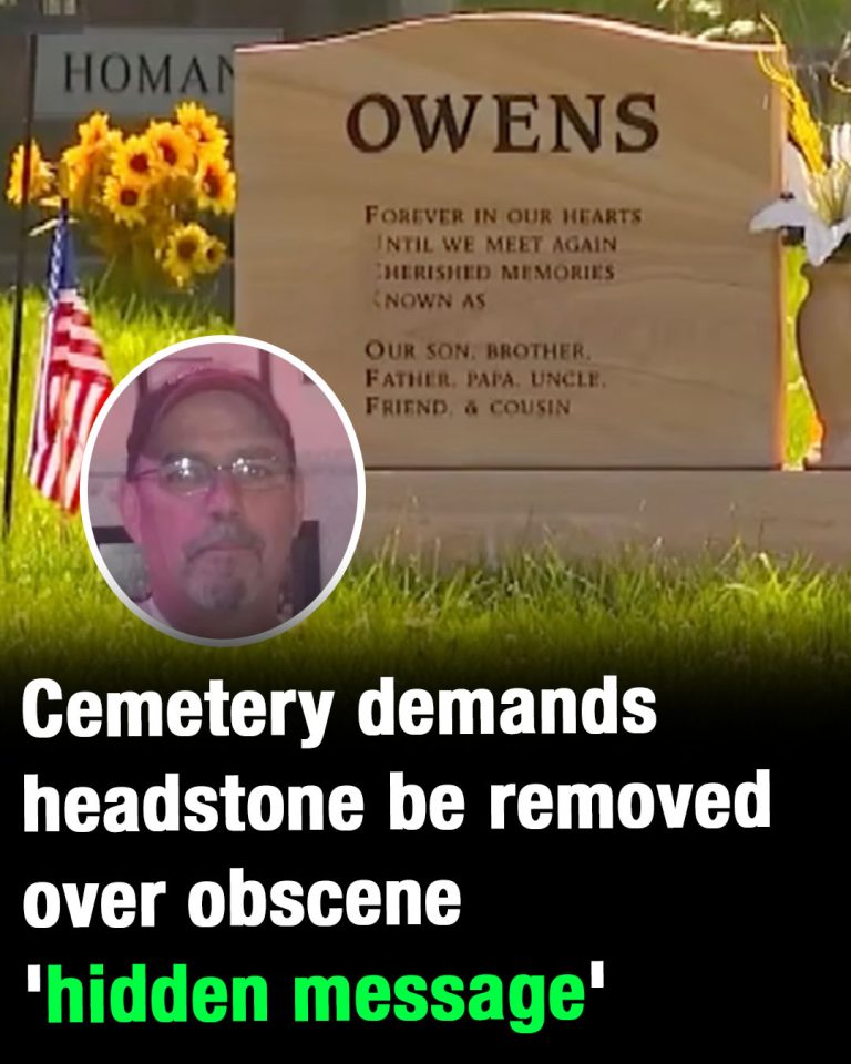 Cemetery is demanding headstone be re