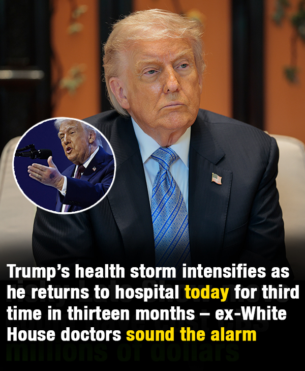 Donald Trump due at military hospital toda
