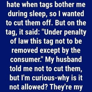 Is It Illegal to Cut Pillow Tags?