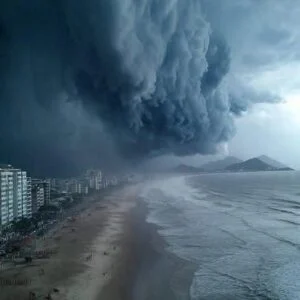 Urgent! Now a severe thunderstorm is moving to th