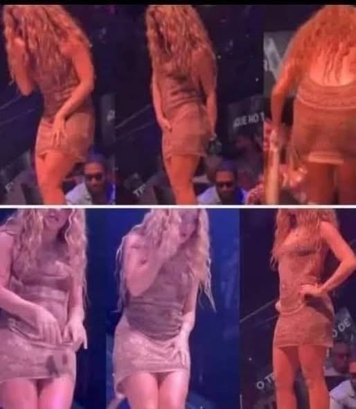 The moment Shakira leaves the stage after noticing that… See bel